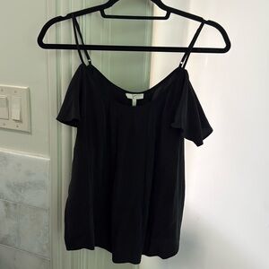 JOIE off the shoulder silk top